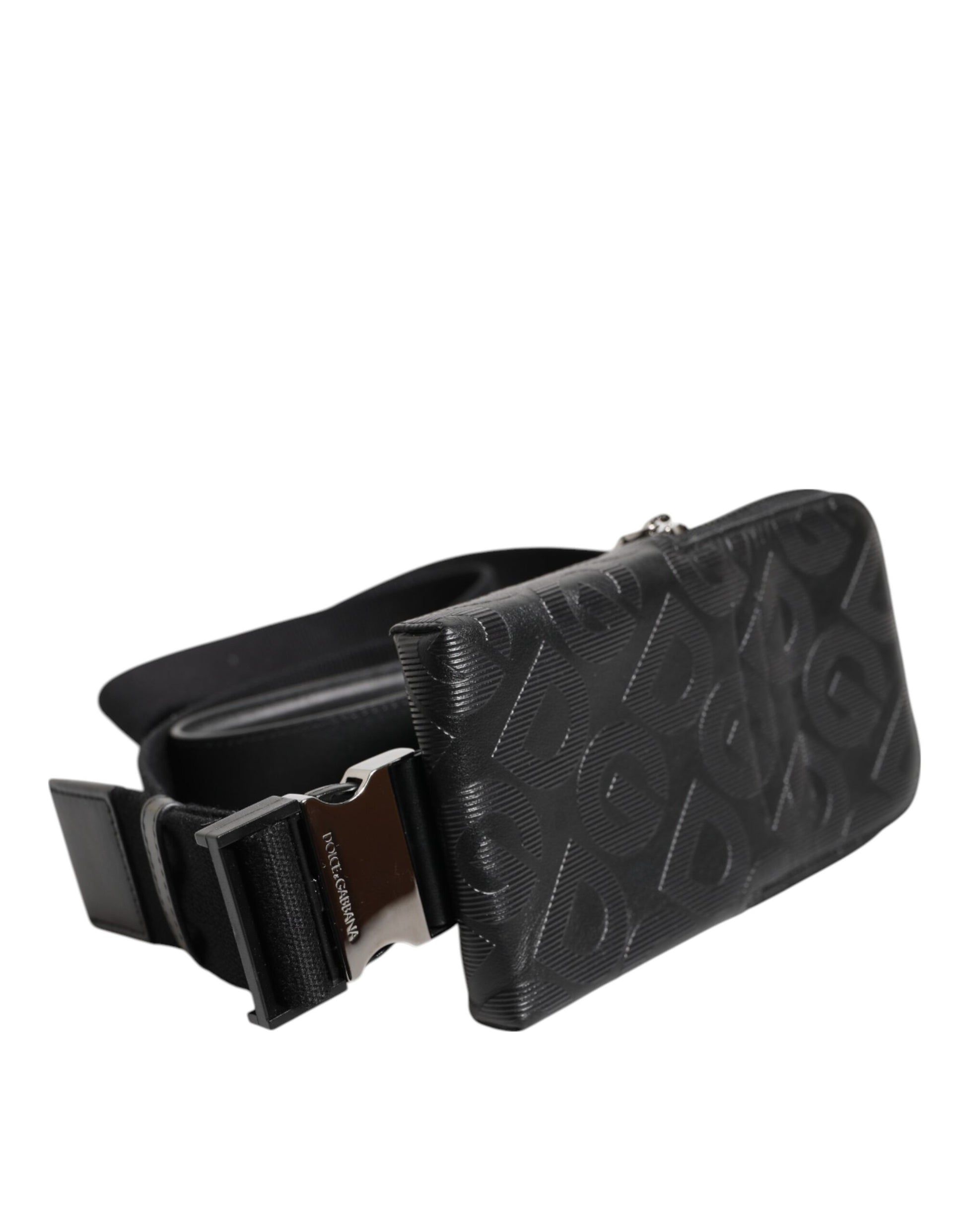 Dolce & Gabbana Gray DG Logo Mania Purse Phone Belt Waist Men Borse Bag - ACCEXO