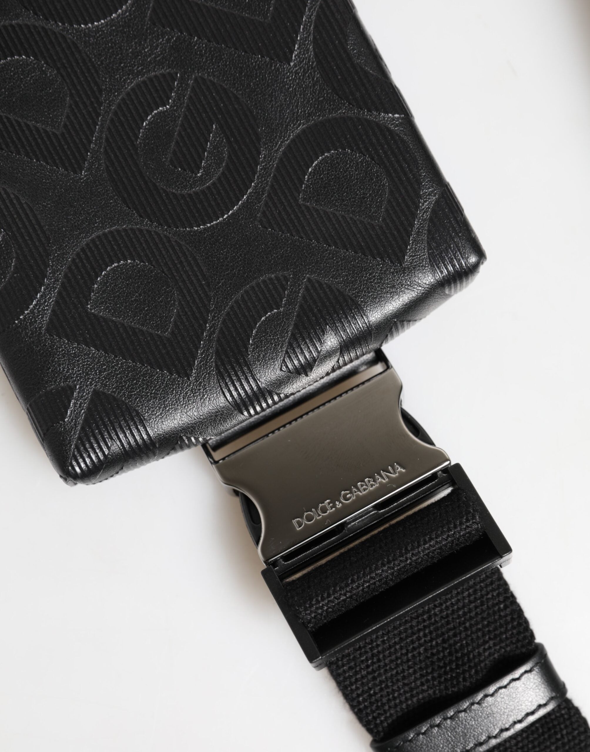 Dolce & Gabbana Gray DG Logo Mania Purse Phone Belt Waist Men Borse Bag - ACCEXO