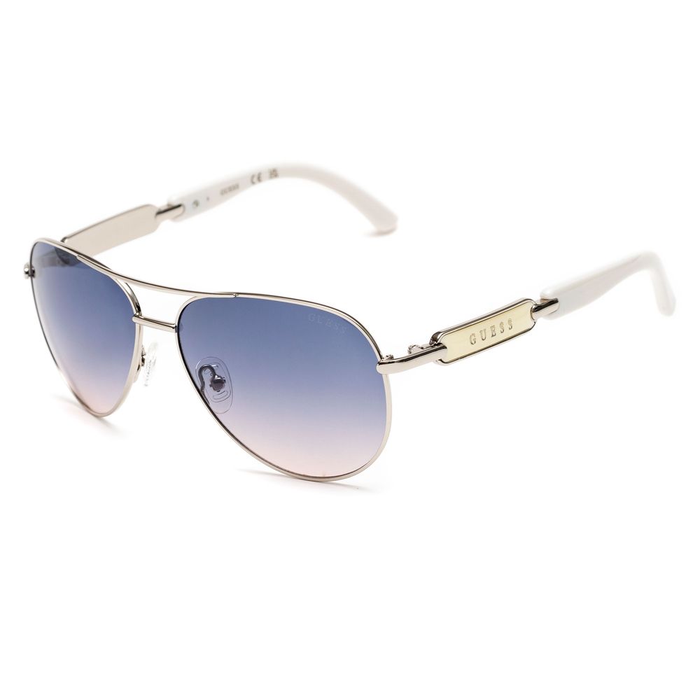 Guess Gray Gradient Metal Women Sunglasses w/ UV Protection