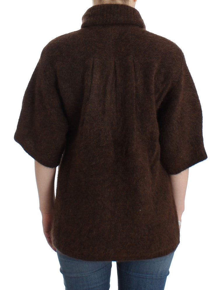 Cavalli Elegant Short Sleeved Brown Cardigan - ACCEXO
