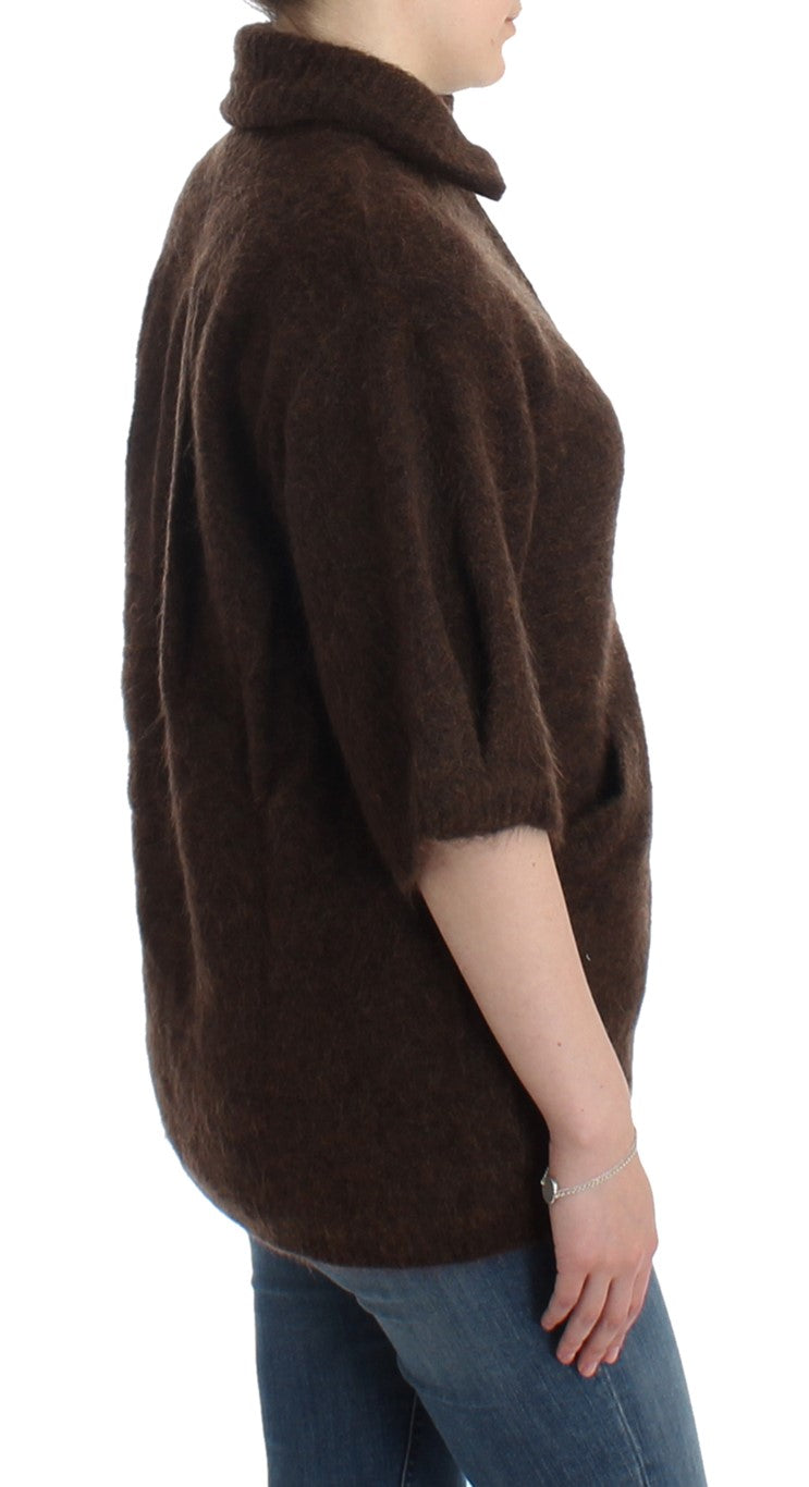 Cavalli Elegant Short Sleeved Brown Cardigan - ACCEXO