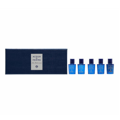 Acqua Di Parma Blu Mediterraneo 5 X 0.16 Eau De Toilette Mini Set: Arancia Di Capri + Bergamotto Di Calabria + Fico Di Amalfi + Mirto Di Panarea + Mandorlo Di Sicilia - ACCEXO