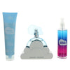 ARIANA GRANDE CLOUD 3 PCS SET FOR WOMEN: 3.4 EAU DE PARFUM SPRAY + 4 OZ BODY MIST + 3.4 BODY SOUFFLE BY ARIANA GRANDE