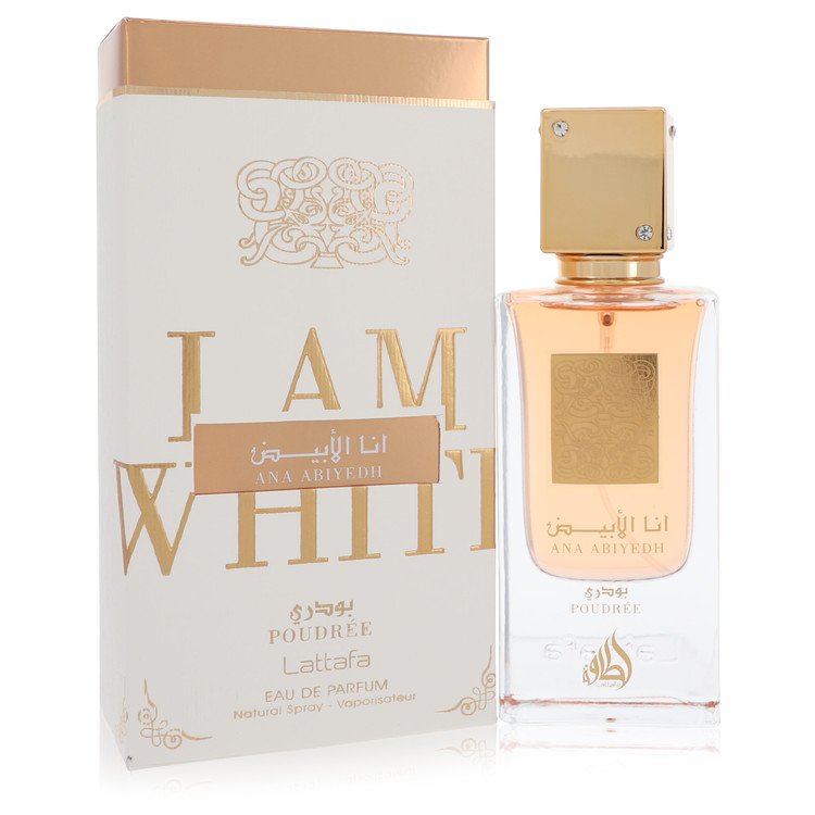 Ana Abiyedh I Am White Poudree Perfume By Lattafa Eau De Parfum Spray (Unisex)