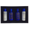 BHARARA DOUBLE BLEU 4 PCS SET FOR MEN: 3.4 EAU DE PARFUM + 5 OZ BODY LOTION + 3.4 AFTER SHAVE + 5 OZ SHOWER GEL