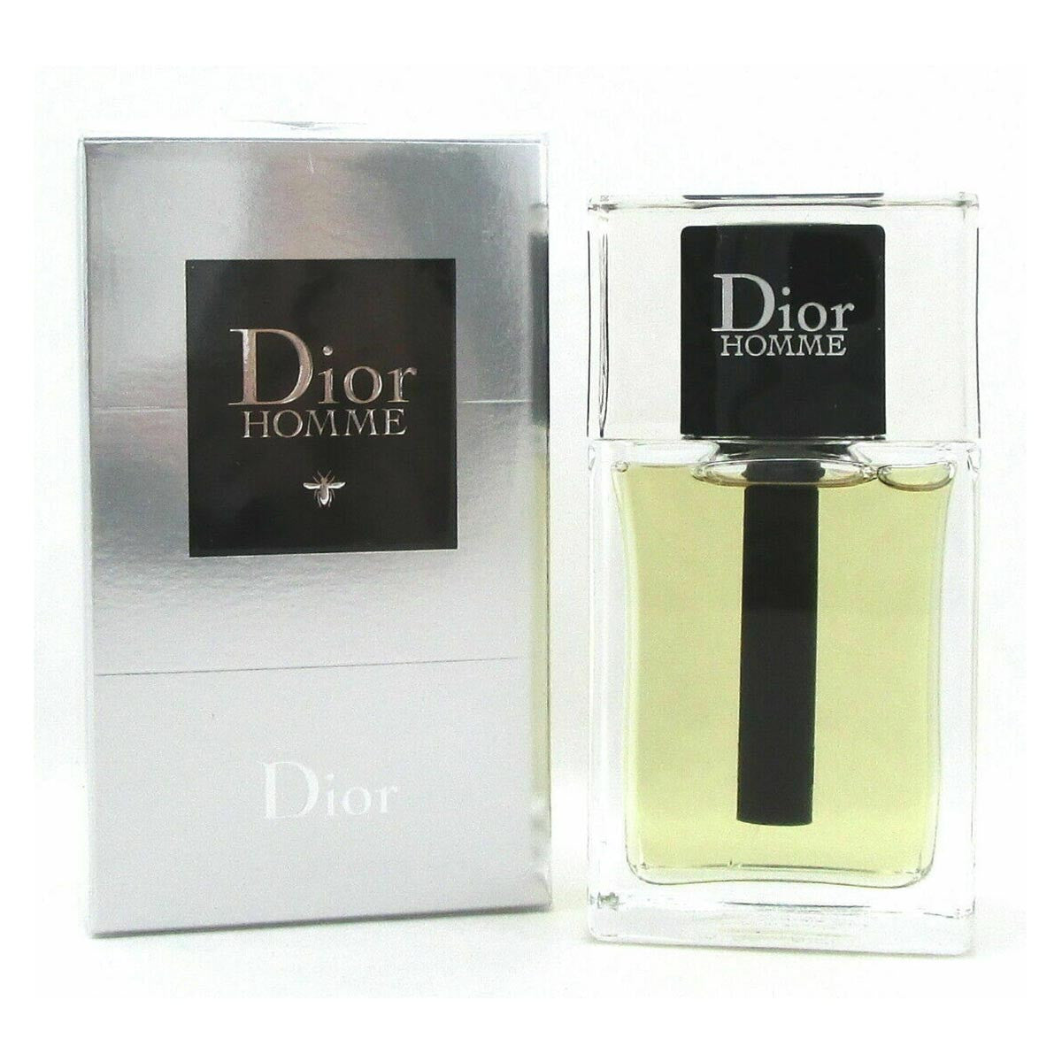 A product image featuring DIOR HOMME 1.7 EAU DE TOILETTE SPRAY, with the cologne bottle displayed in front of its box.