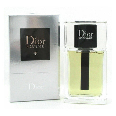 A product image featuring DIOR HOMME 1.7 EAU DE TOILETTE SPRAY, with the cologne bottle displayed in front of its box.
