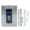 212 2 PCS SET FOR MEN: 3.4 EAU DE TOILETTE SPRAY + 0.34 EAU DE TOILETTE SPRAY.