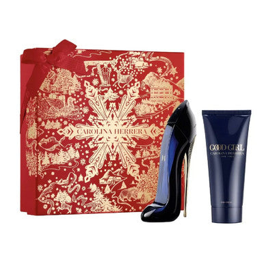 Carolina Herrera Good Girl 2 Pcs Set: 1.7 Eau De Parfum Spray + 3.3 Body Lotion - ACCEXO