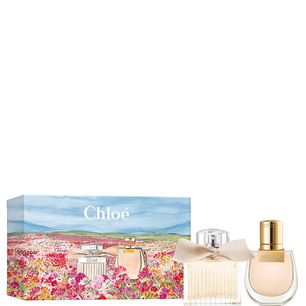 CHLOE 2 *20ML EAU DE PARFUM SPRAY SET FOR WOMEN: CHLOE SIGNATURE 0.67 EAU DE PARFUM SPRAY + CHLOE NOMADE  0.67 EAU DE PARFUM SPRAY
