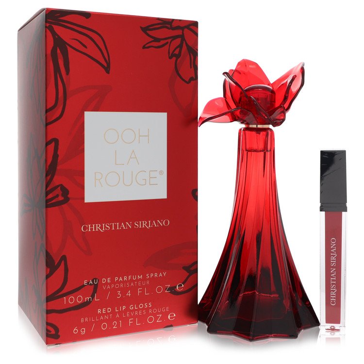 Christian Siriano Ooh La Rouge Perfume By Christian Siriano Eau De Parfum Spray + 0.21 oz Red Lip Gloss