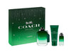 COACH GREEN 3 PCS SET FOR MEN: 3.4 EAU DE TOILETTE SPRAY + 0.5 EAU DE TOILETTE SPRAY + 3.3 SHOWER GEL