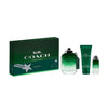 COACH GREEN 3 PCS SET FOR MEN: 3.3 EAU DE TOILETTE SPRAY + 0.5 EAU DE TOILETTE SPRAY + 3.3 SHOWER GEL