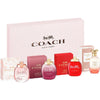 COACH 4 X 0.15 EAU DE PARFUM MINI SET FOR WOMEN: FLORAL + WILD ROSE + LOVE + DREAMS SUNSET
