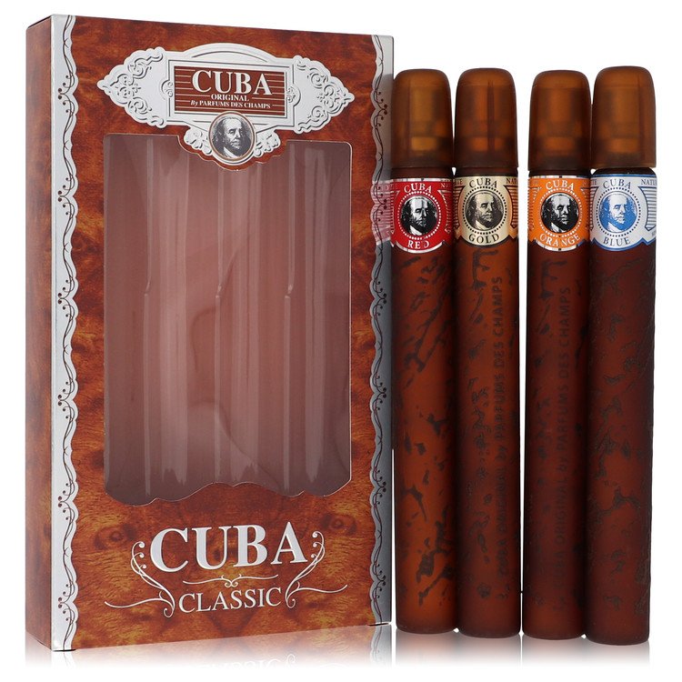 Cuba Red Cologne By Fragluxe Gift Set