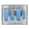 COOLWATER 4 PCS SET FOR WOMEN: 1.7 EAU DE TOILETTE SPRAY + 2.5 BODY LOTION + 2.5 SHOWER GEL + 15 ML EAU DE TOILETTE SPRAY BY DAVIDOFF