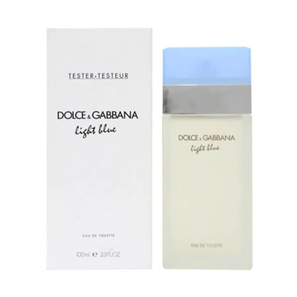 DOLCE & GABBANA LIGHT BLUE TESTER 3.3 EAU DE TOILETTE SPRAY FOR WOMEN
