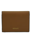 Brown Calf Leather Compact Wallet
