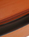 Amber Orange Leather Shoulder Bag