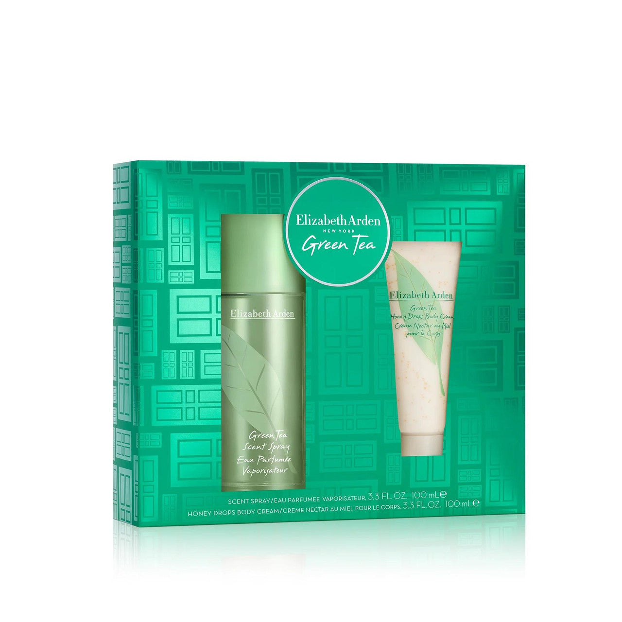 GREEN TEA 2 PCS SET: 3.3 SCENT SPRAY + HONEY DROPS 3.3 BODY CREAM
