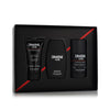 DRAKKAR NOIR 3 PCS SET FOR MEN: 1.7 EAU DE TOILETTE SPRAY + 2.6 DEODORANT STICK + 1.7 HAIR AND BODY SHOWER GEL