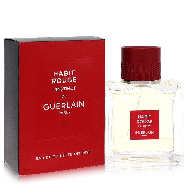 Habit Rouge L'instinct Cologne By Guerlain Eau De Toilette Intense Spray