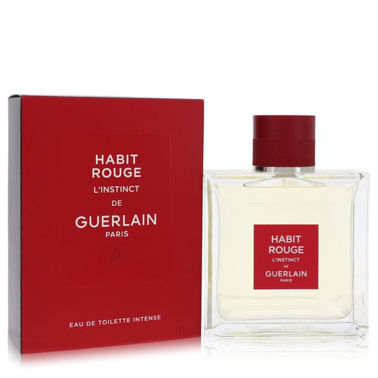 Habit Rouge L'instinct Cologne By Guerlain Eau De Toilette Intense Spray