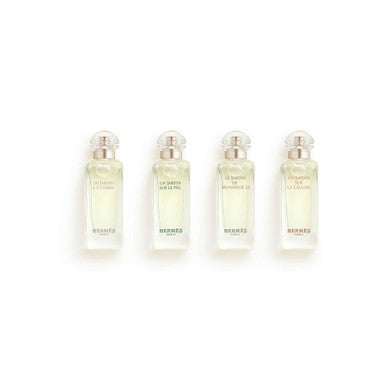 Hermes 4 Pcs Mini Set: Un Jardin A Cythere 0.25 Eau De Toilette + Un Jardin Sur Le Nil 0.25 Eau De Toilette + Le Jardin De Monsieur Li 0.25 Eau De Toilette + Jardin Sur La Lagune 0.25 Eau De Toilette - ACCEXO