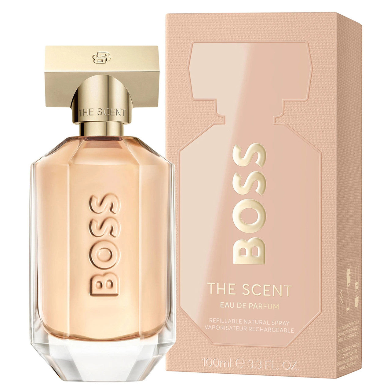 HUGO BOSS THE SCENT 3.3 EAU DE PARFUM SPRAY FOR WOMEN REFILLABLE
