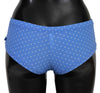 Chic Blue Dotted Designer Bikini Set