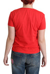 Chic Red Graphic Cotton Tee