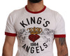 Exquisite Angelic Motif Cotton T-Shirt