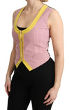 Chic Sleeveless Vest in Pink Hues