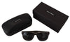 Elegant Black Acetate Sunglasses for Women