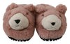 Chic Pink Bear House Slippers by D&G