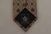 Dolce & Gabbana Elegant Silk Beige Necktie