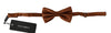 Dolce & Gabbana Elegant Silk Bow Tie in Bronze Elegance