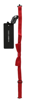 Elegant Red Silk Bow Tie