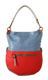 Chic Multicolor Leather Tote with Gold Accents