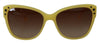 Chic Yellow Acetate Gradient Sunglasses