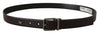 Dolce & Gabbana Elegant Dark Brown Leather Belt