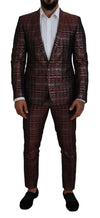 Dolce & Gabbana Bordeaux Fantasy Slim Fit Two-Piece Suit