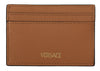 Brown Calf Leather Card Holder Wallet