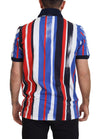 Dolce & Gabbana Elegant Striped Cotton Polo T-shirt