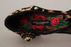 Brown Ballerina Embellished Leopard Print Shoes