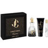 JIMMY CHOO I WANT CHOO FOREVER 3 PCS SET FOR WOMEN: 3.3 EAU DE PARFUM SPRAY + 0.25 EAU DE PARFUM SPRAY + 3.3 BODY LOTION