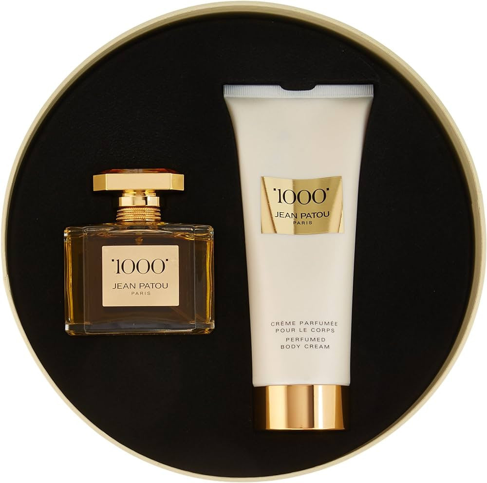 JEAN PATOU 1000 2 PCS SET FOR WOMEN: 2.5 EAU DE PARFUM SPRAY + 6.7 BODY CREAM
