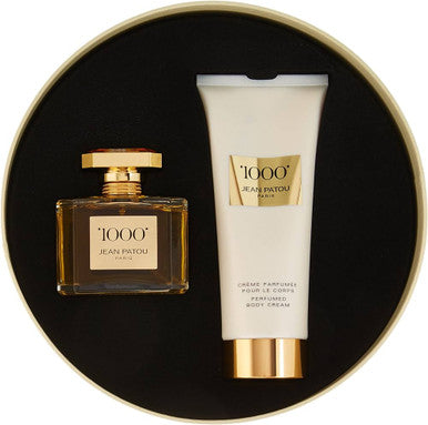 Jean Patou 1000 2 Pcs Set For Women: 2.5 Eau De Parfum Spray + 6.7 Body Cream - ACCEXO