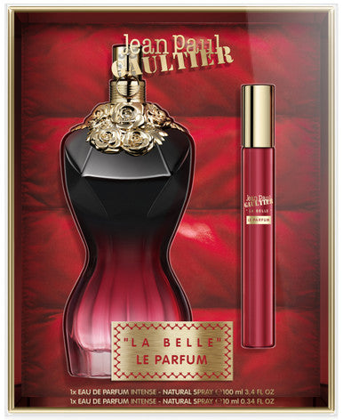 Jean Paul Gaultier La Belle Le Parfum 2 Pcs Set For Women: 3.4 Eau De Parfum Intense Spray + 0.34 Eau De Parfum Intense Spray - ACCEXO