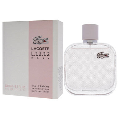 Lacoste L.12.12 Rose Eau Fraiche 3.3 Eau De Toilette Spray For Women - ACCEXO
